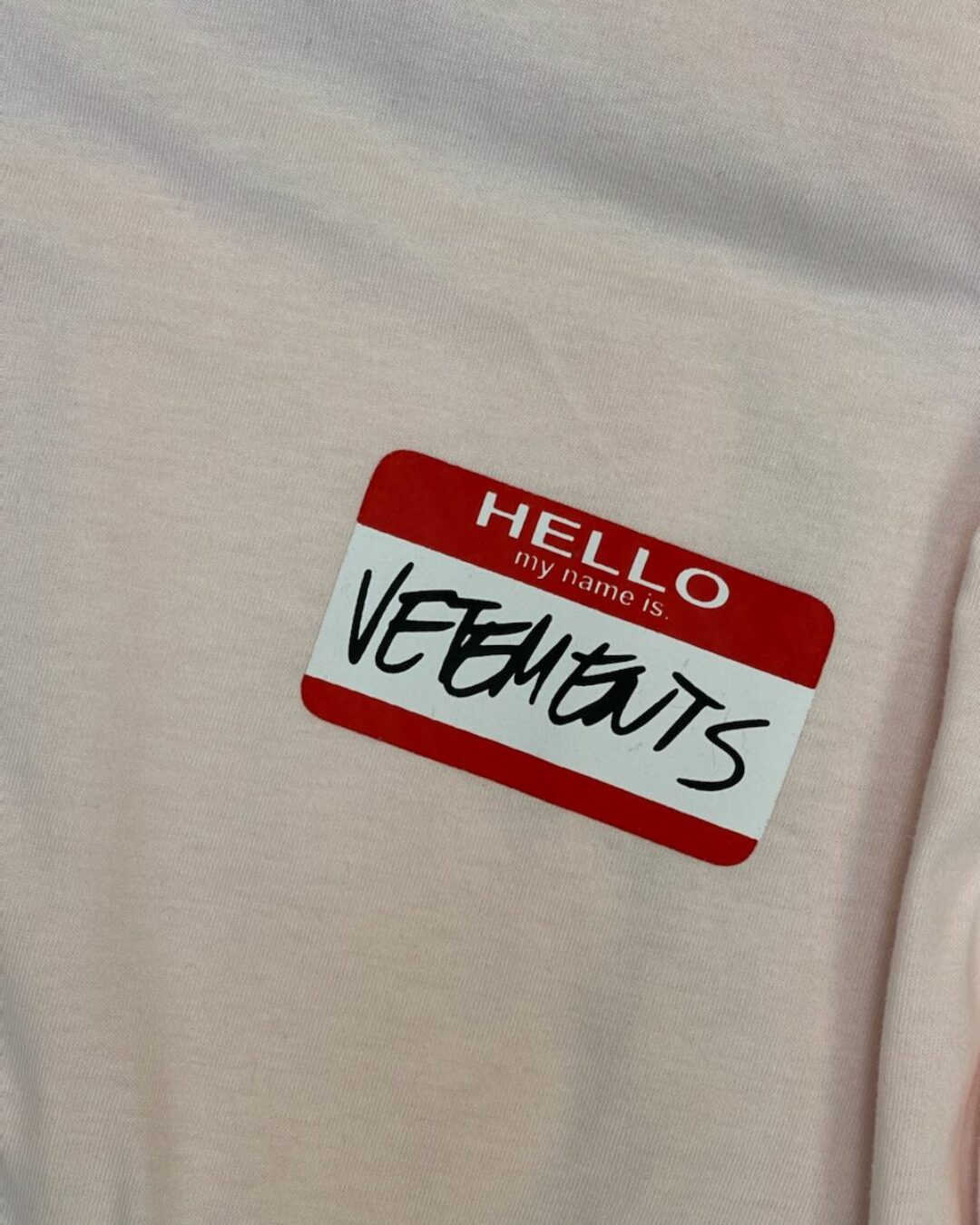 Футболка Vetements My Name Is