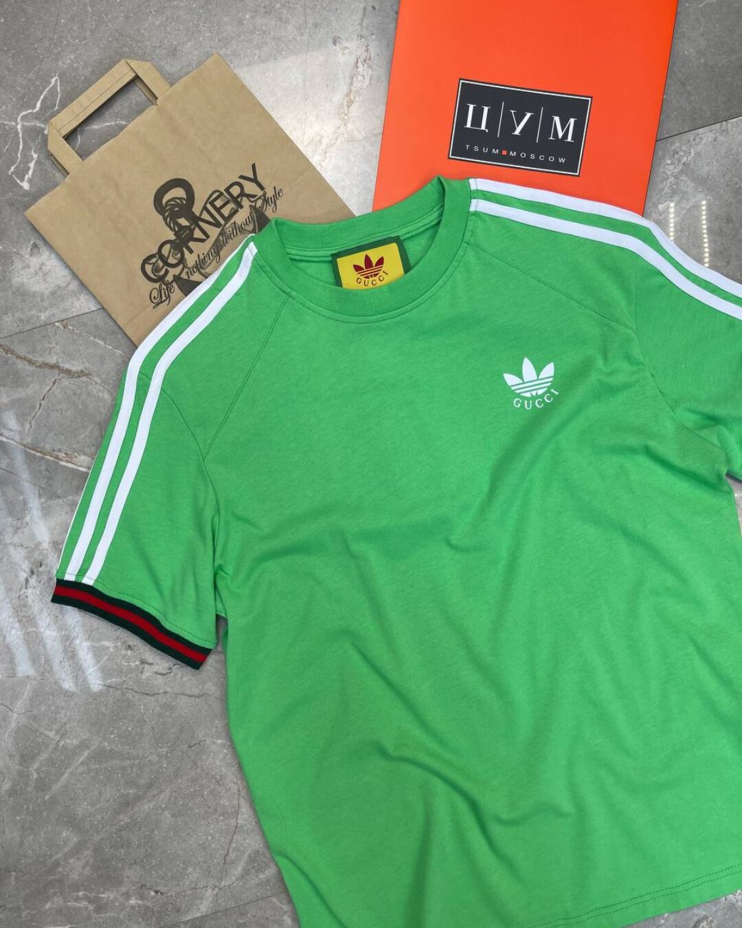 Футболка Gucci x Adidas — фото 4