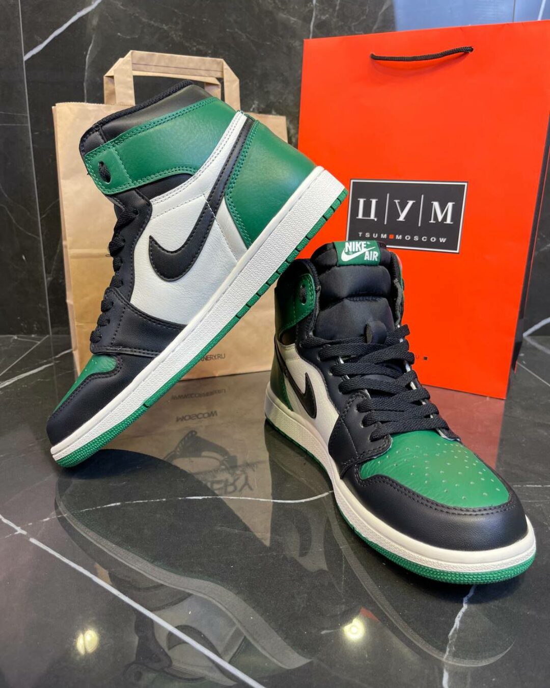 Кроссовки Jordan 1 Retro High Pine Green