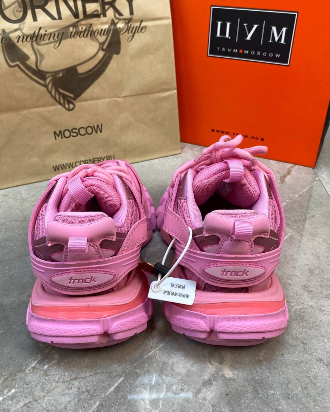 Кроссовки Balenciaga Track Trainer Pink — фото 3
