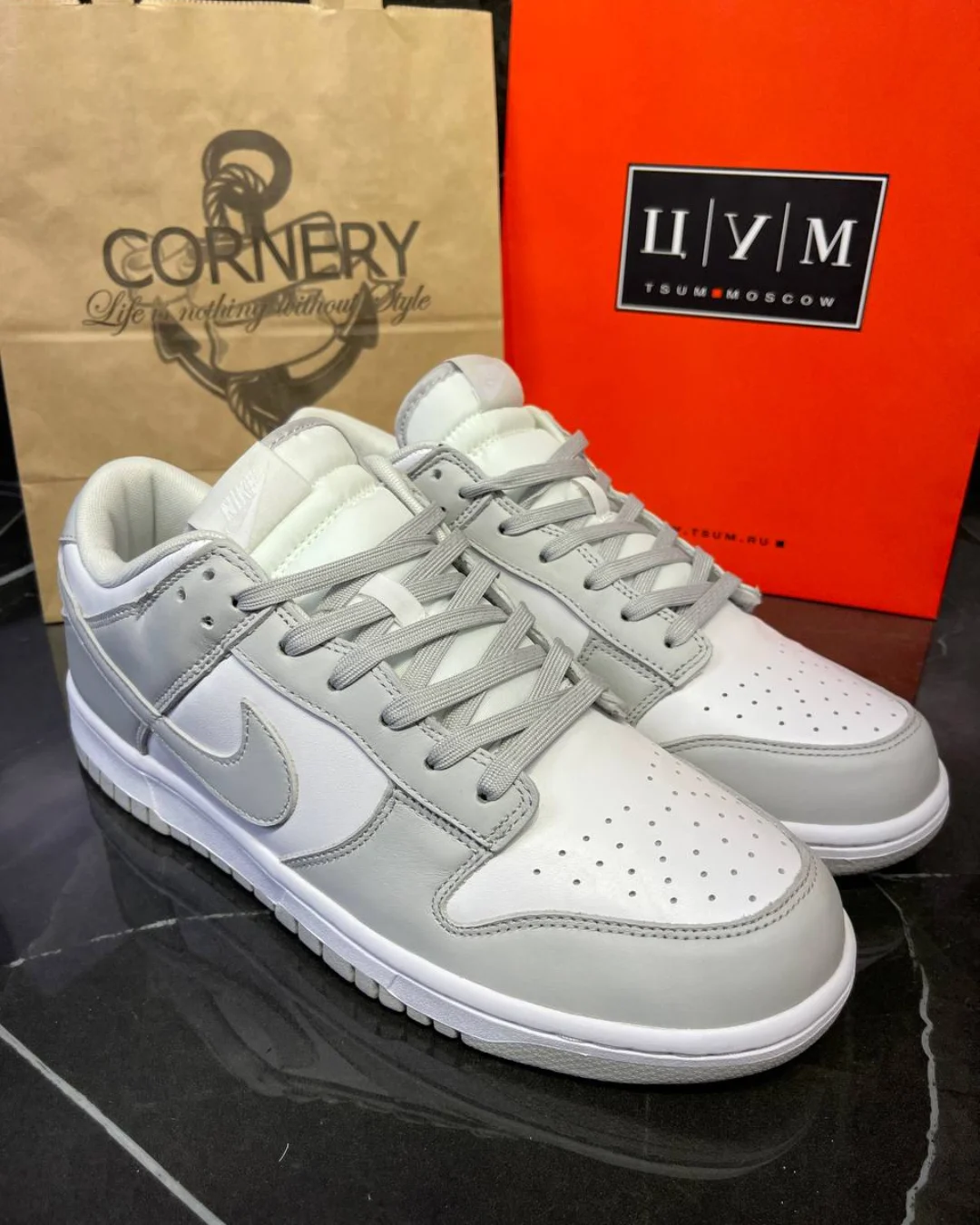 Кеды Nike Dunk Low Grey Fog