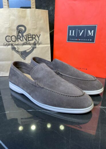 Лоферы Loro Piana Light Grey