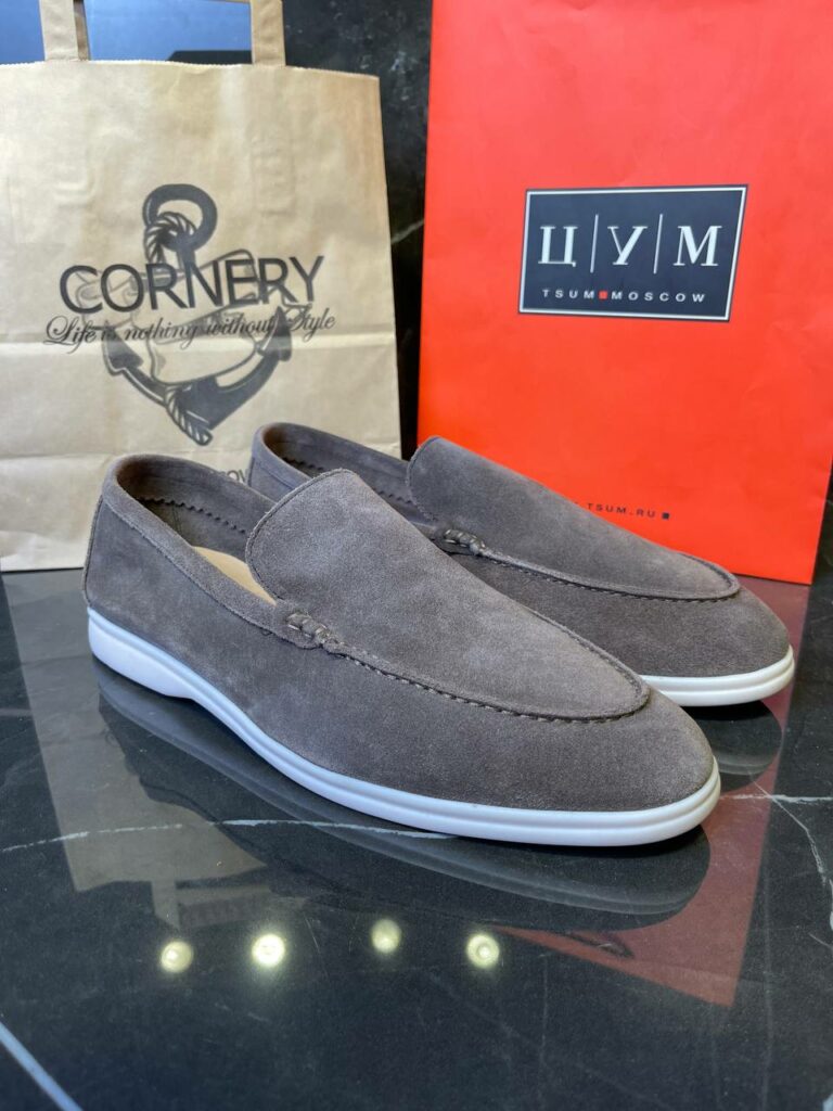 Лоферы Loro Piana Light Grey