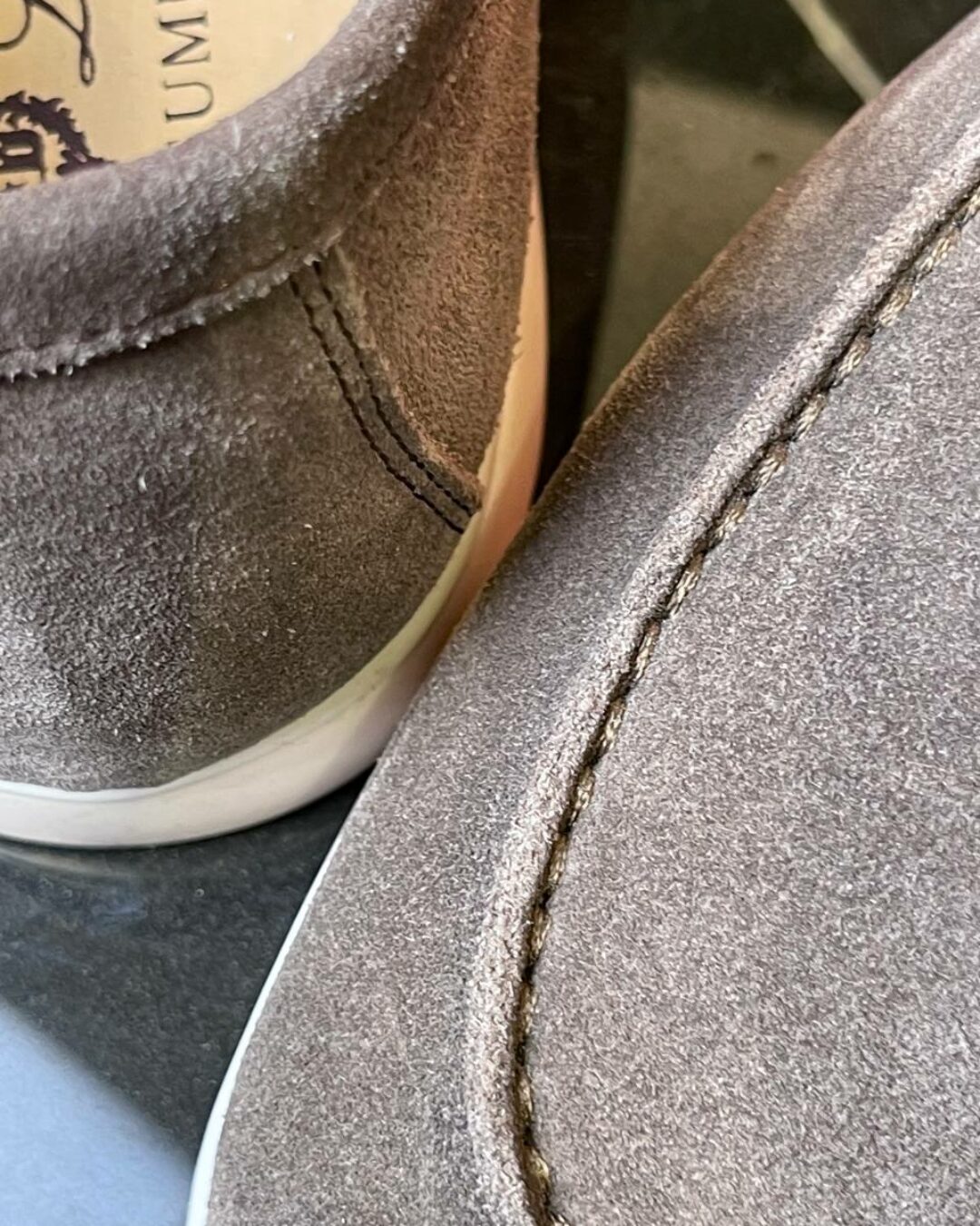 Лоферы Loro Piana Light Grey