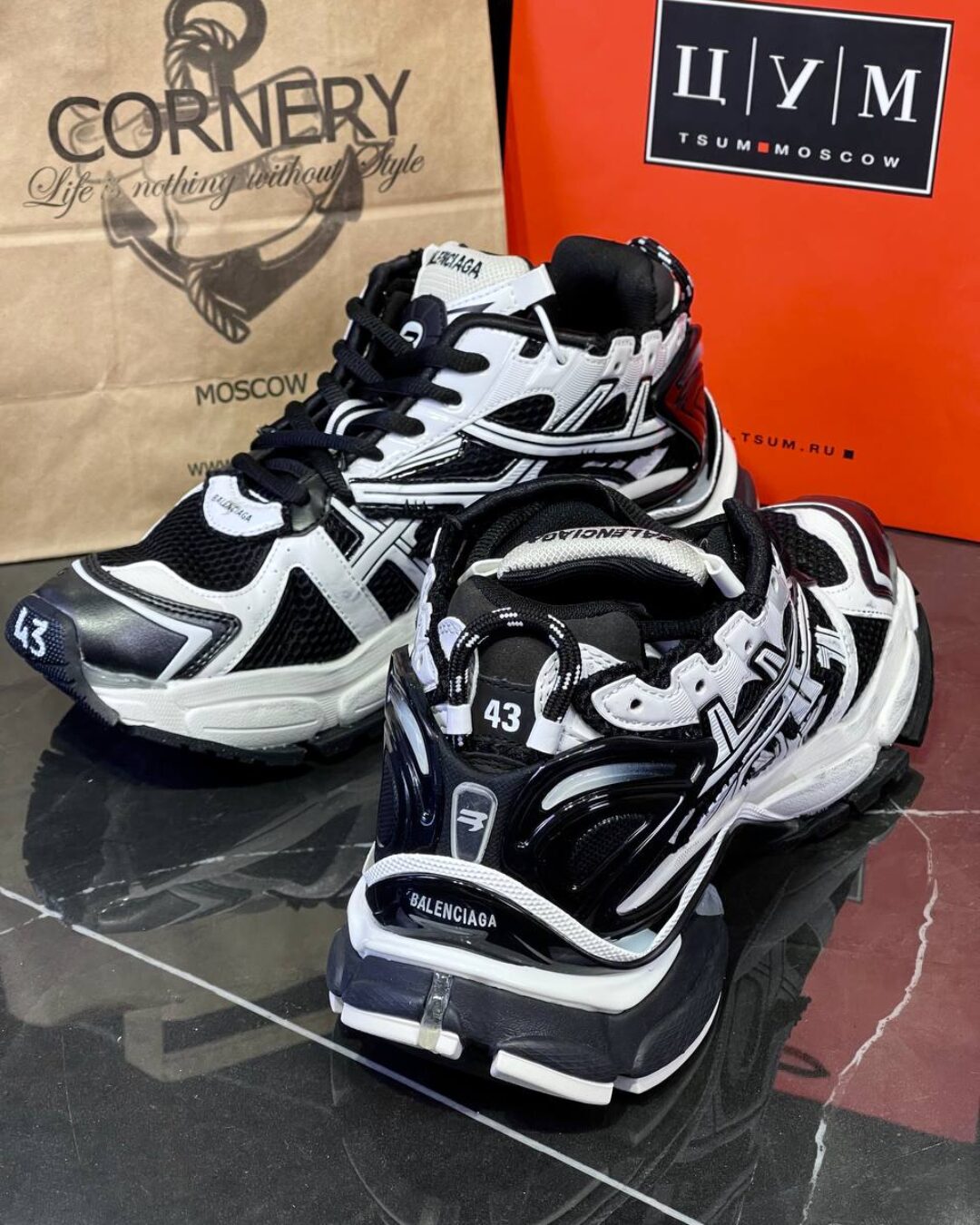 Кроссовки Balenciaga Runner Sneaker — фото 9