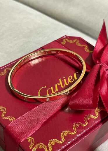 Браслет Cartier Love (тонкий)(камни)