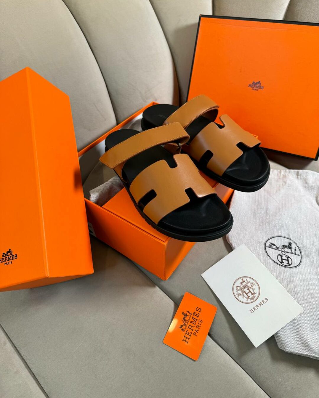 Тапки Hermes