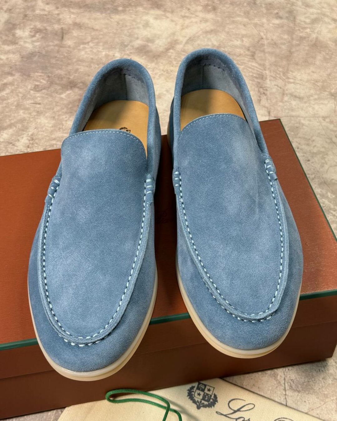 Лоферы Loro Piana Light Blue