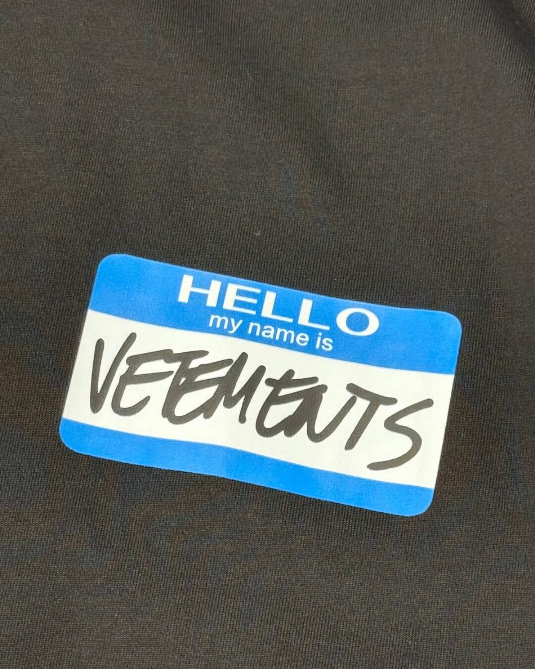 Футболка Vetements My Name Is