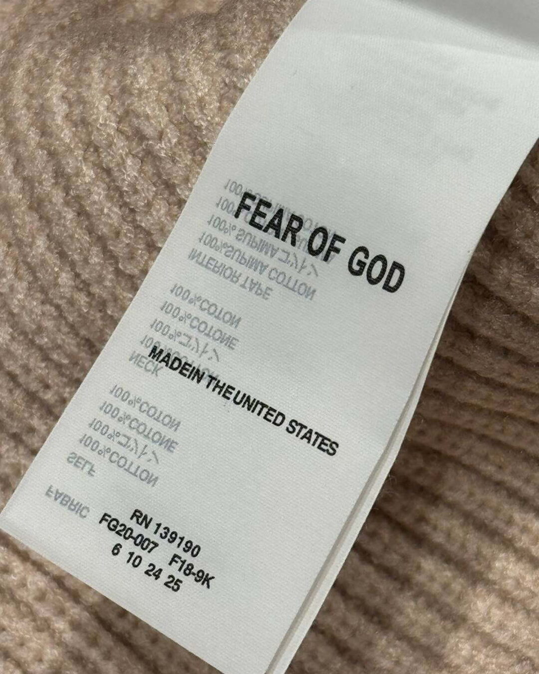 Худи Fear of God — фото 8