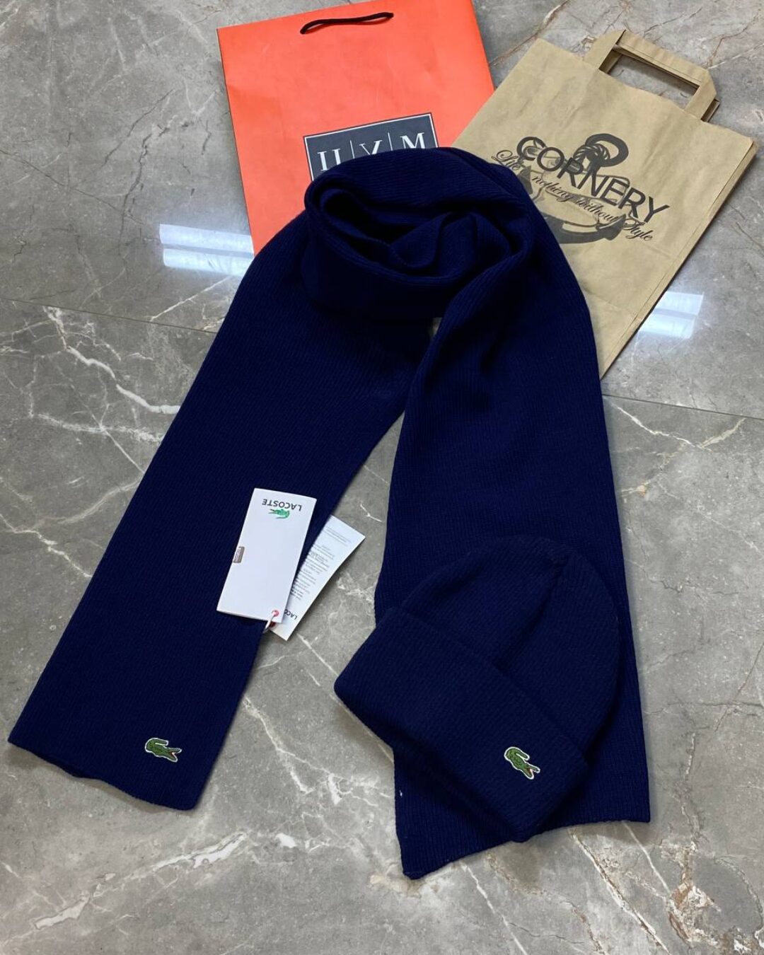 Комплект Шарф+Шапка Lacoste