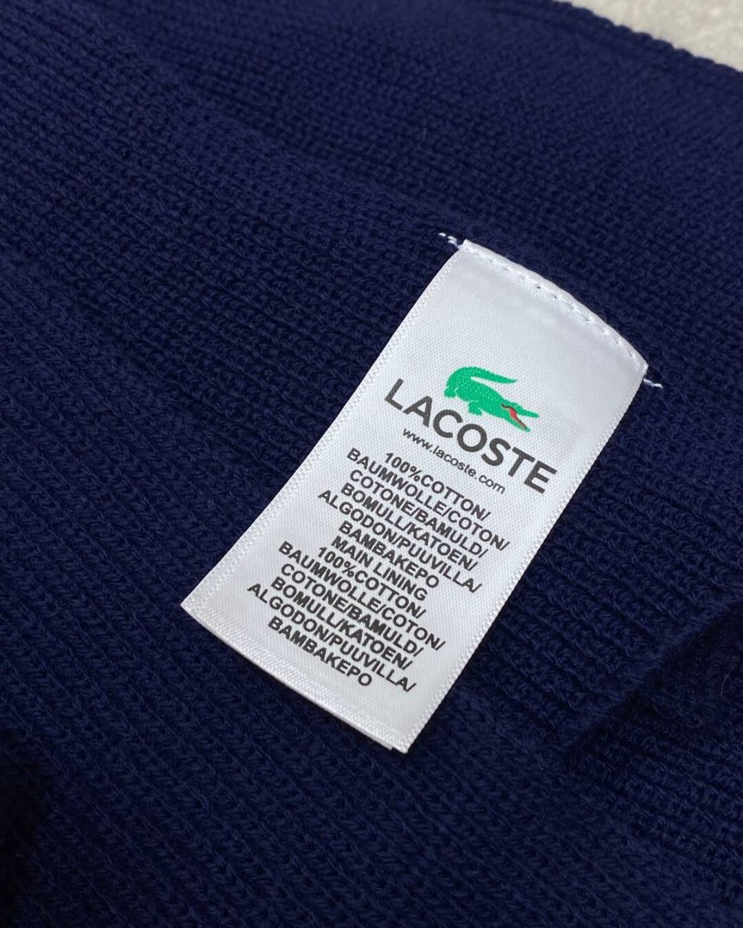 Комплект Шарф+Шапка Lacoste — фото 8