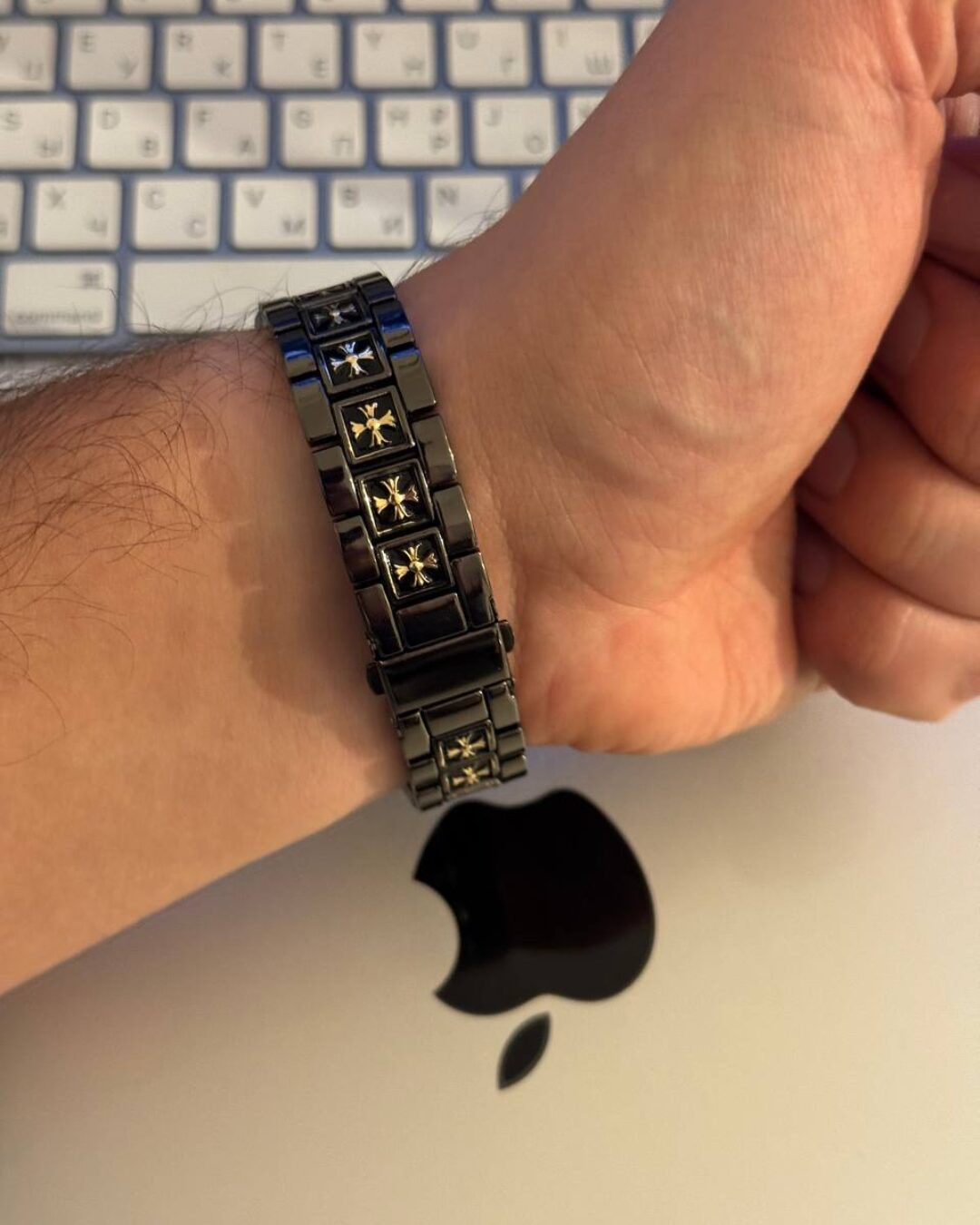 Браслет Chrome Hearts (Apple Watch 42/44/45/49)
