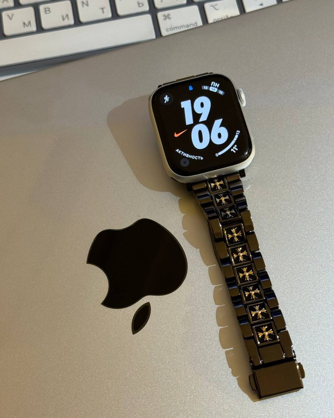 Браслет Chrome Hearts (Apple Watch 42/44/45/49)