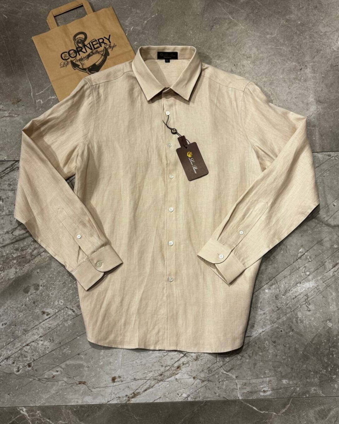 Льняная рубашка Loro Piana