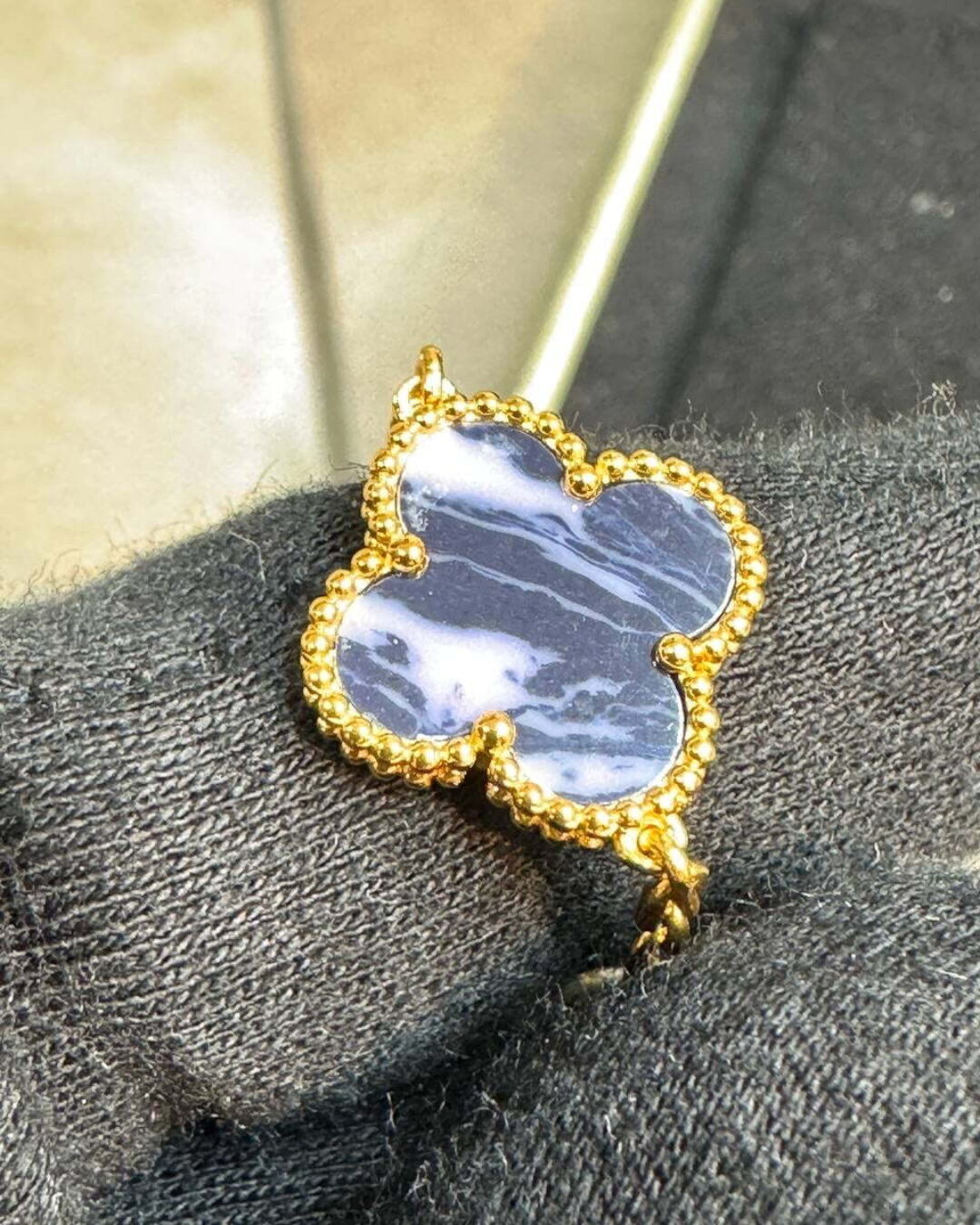 Браслет Van Cleef & Arpels Vintage Alhambra Gold/Blue