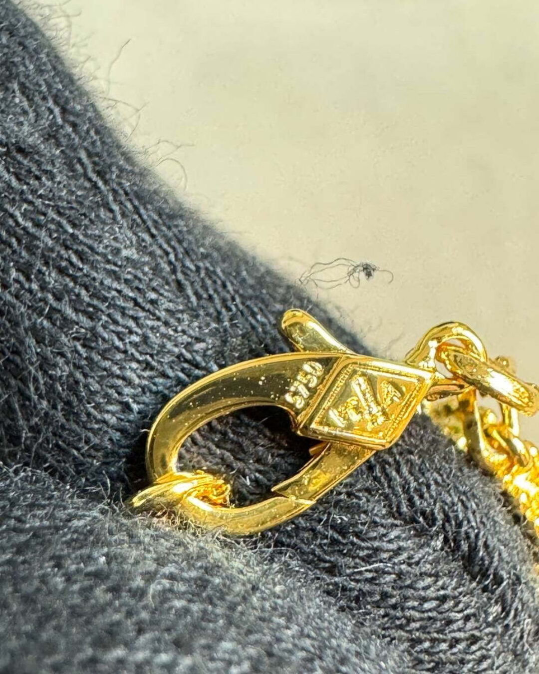 Браслет Van Cleef & Arpels Vintage Alhambra Gold/Blue