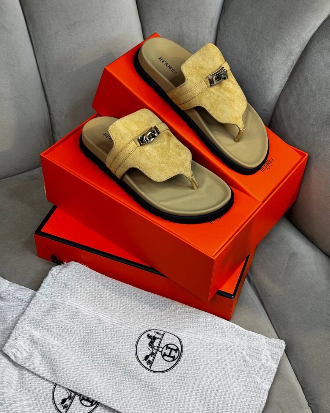 Тапки Hermes