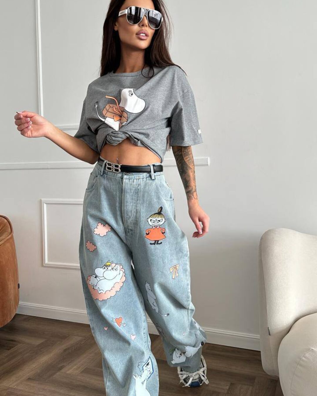 Футболка Acne x Moomin