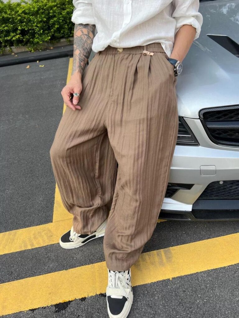 Льняные штаны Maison Mihara