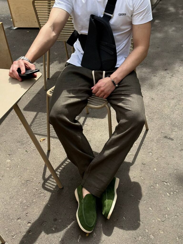 Льняные штаны Loewe