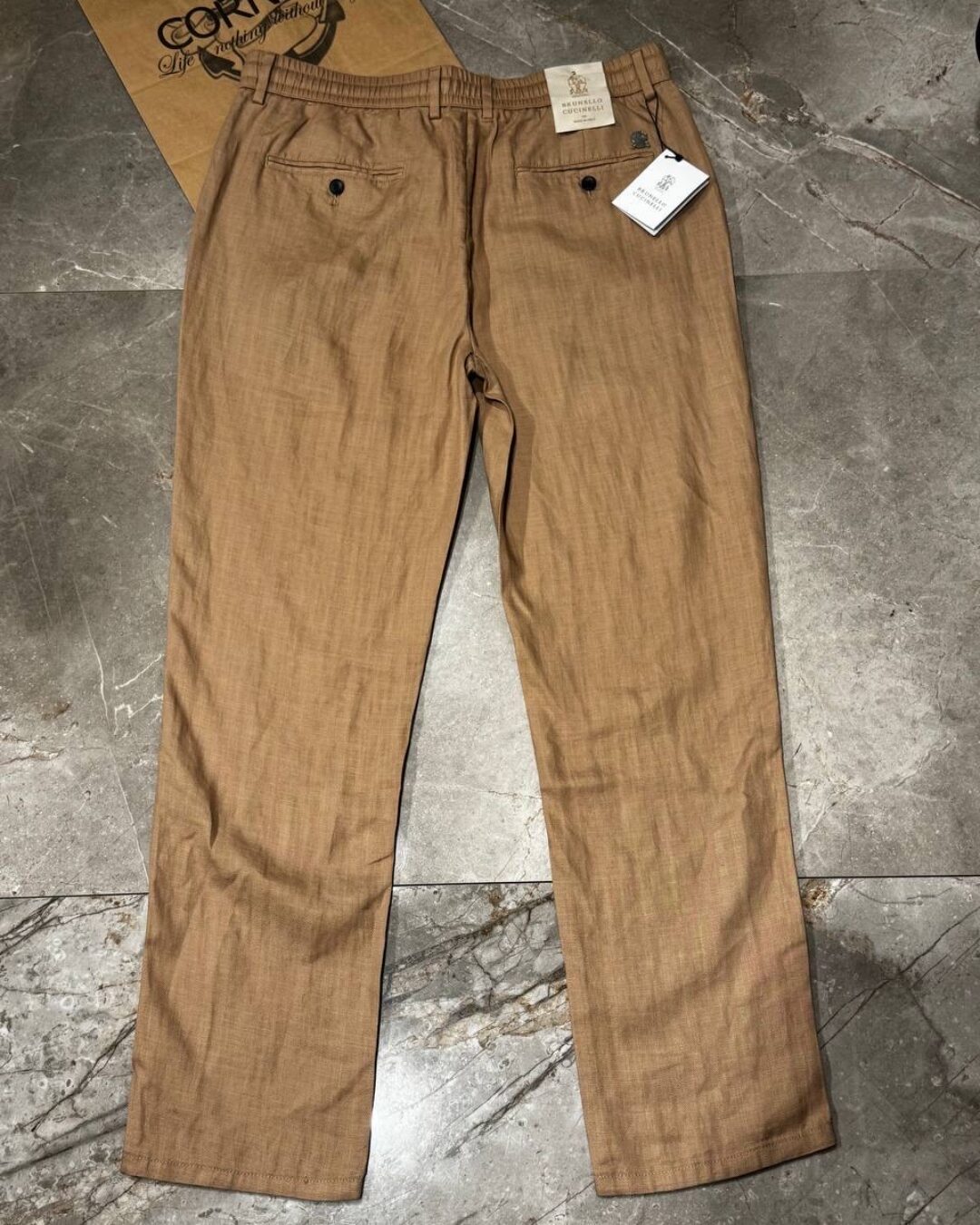 Льняные штаны Brunello Cucinelli