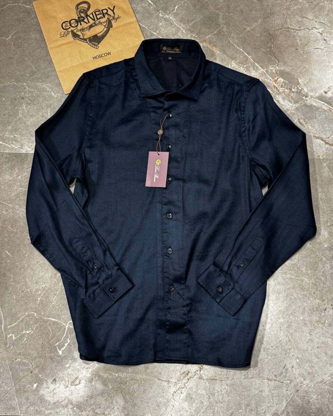 Льняная рубашка Loro Piana