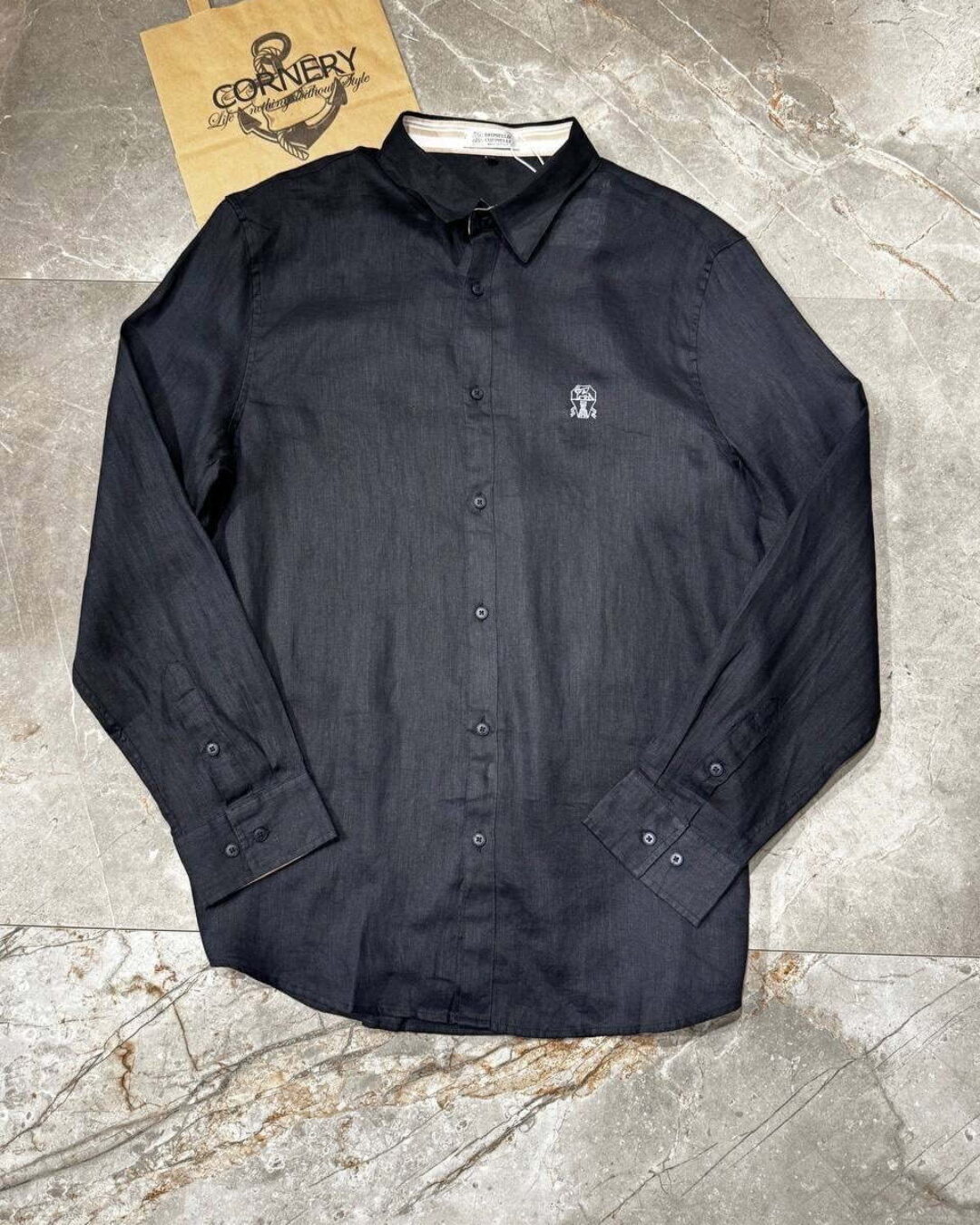 Льняная рубашка Brunello Cucinelli