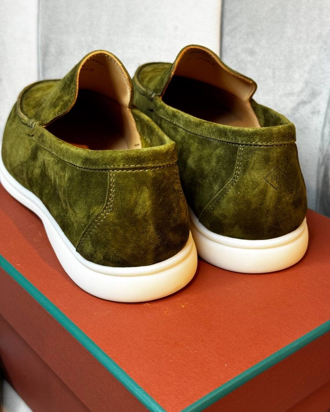 Лоферы Loro Piana Army Green