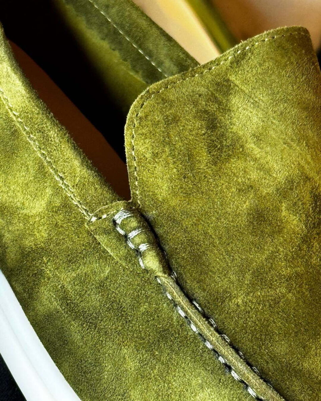 Лоферы Loro Piana Army Green