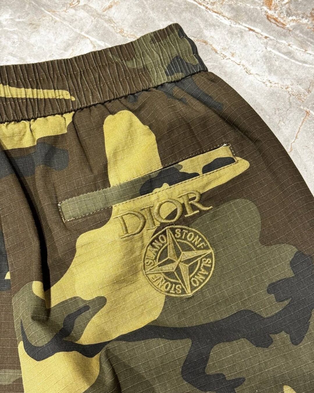 Шорты Dior x Stone Island