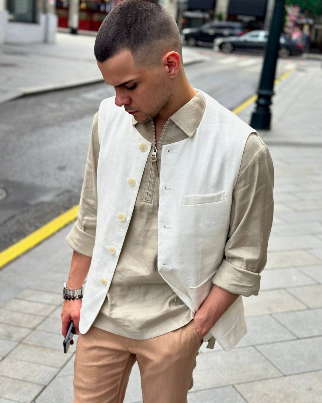 Льняной жилет Loro Piana