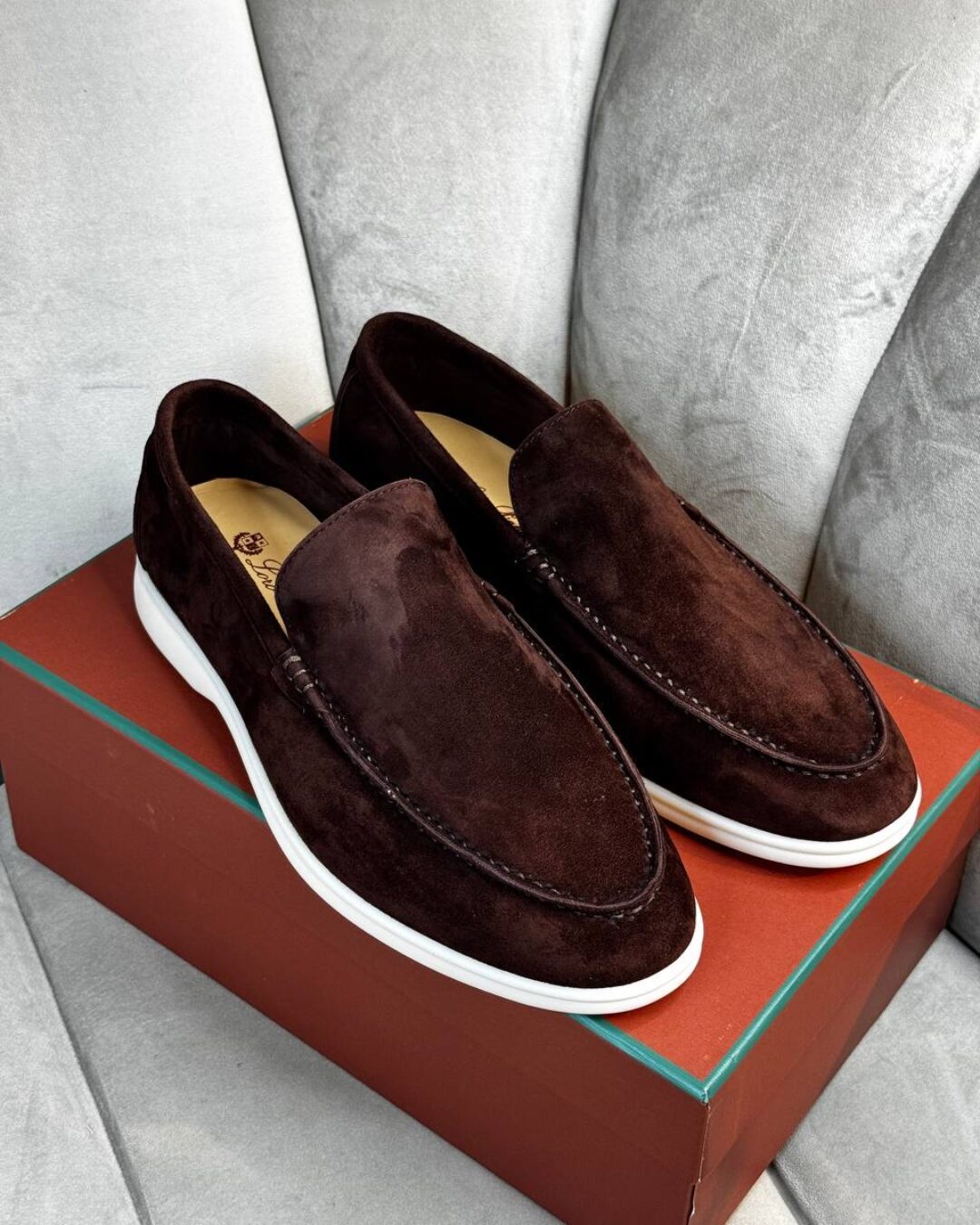 Лоферы Loro Piana Cofee