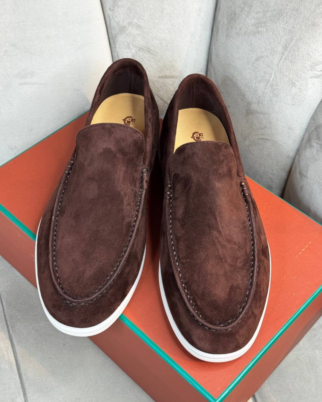 Лоферы Loro Piana Cofee