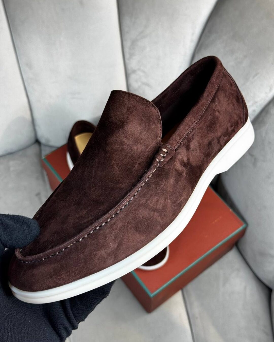 Лоферы Loro Piana Cofee