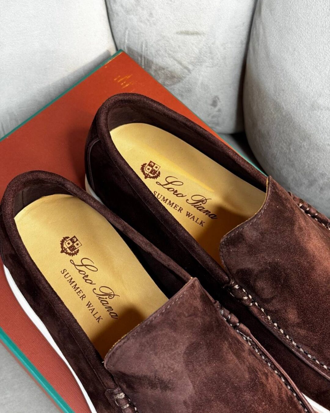 Лоферы Loro Piana Cofee
