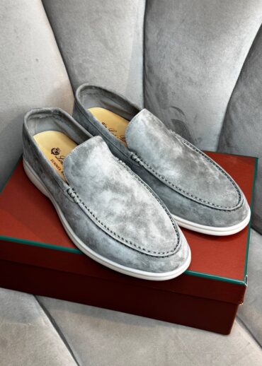 Лоферы Loro Piana Asphalt Grey