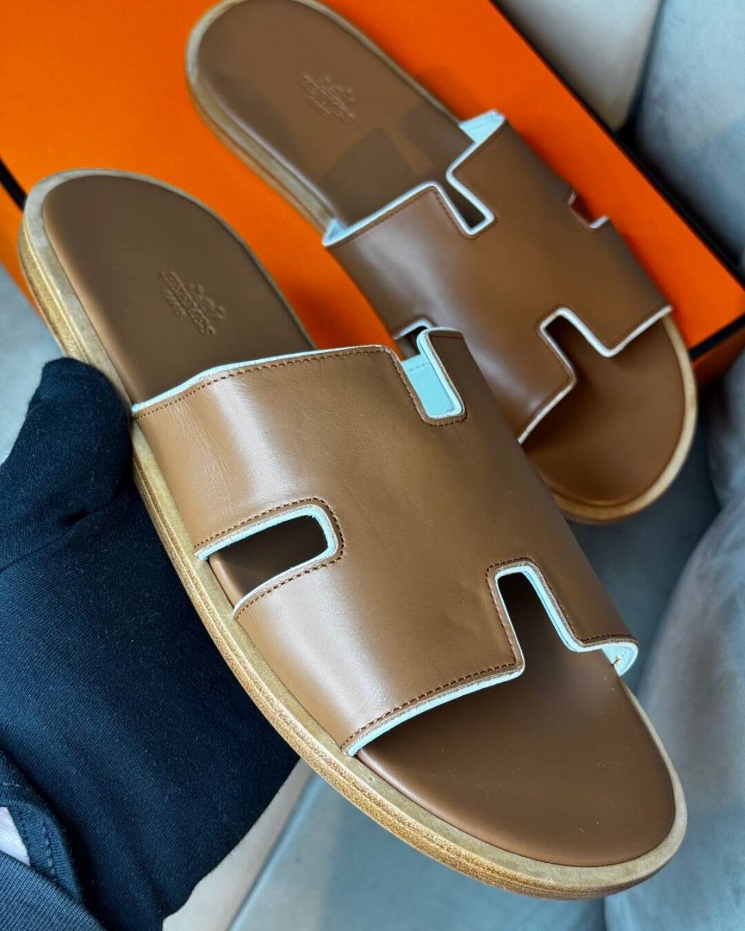 Тапки Hermes