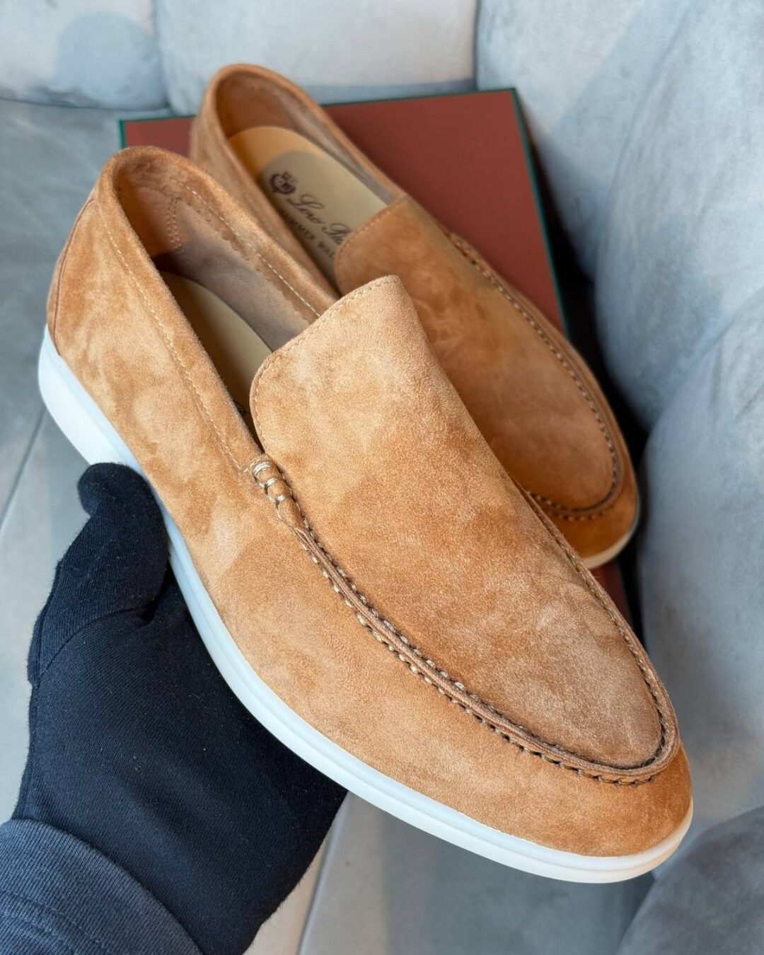 Лоферы Loro Piana Caramel