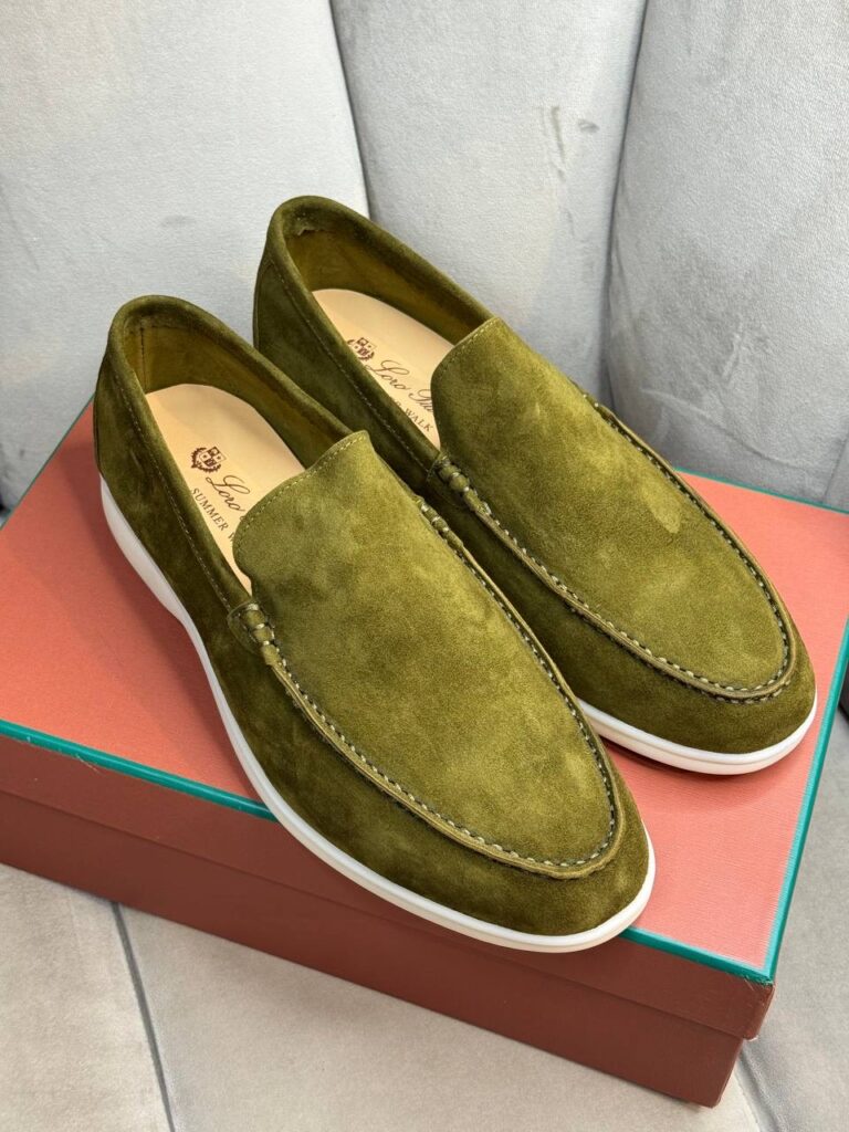 Лоферы Loro Piana Bright Chartreuse