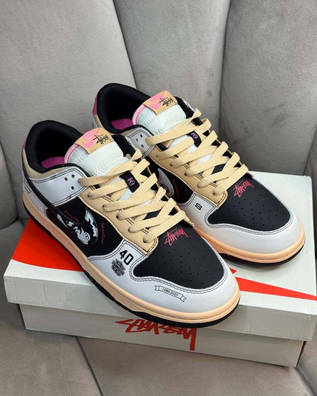 Кеды Nike Dunk Low Retro x Stussy