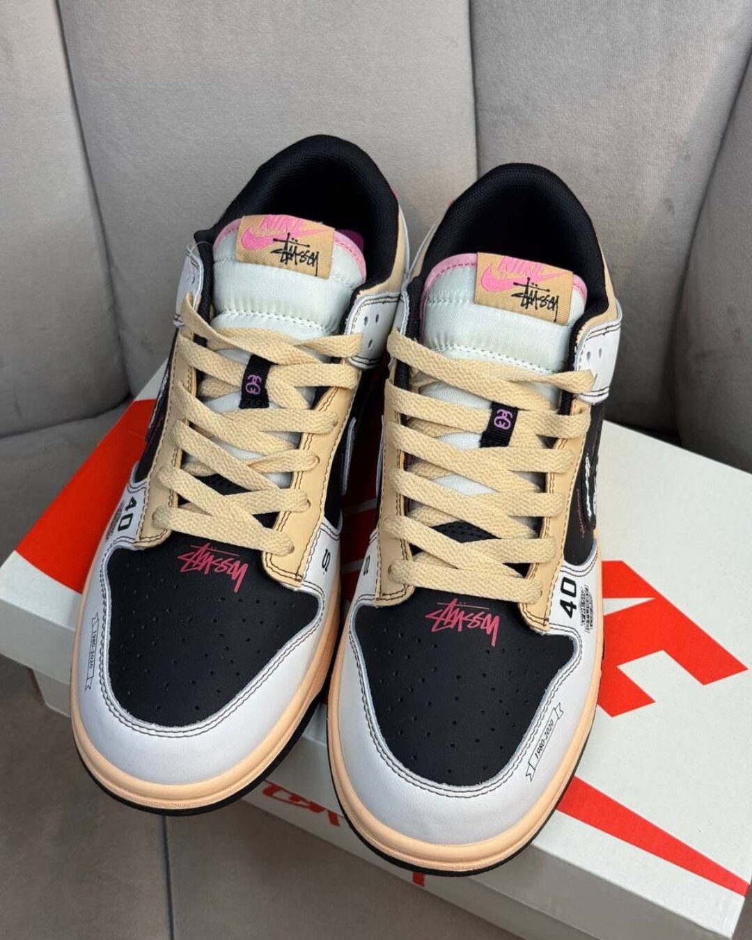 Кеды Nike Dunk Low Retro x Stussy