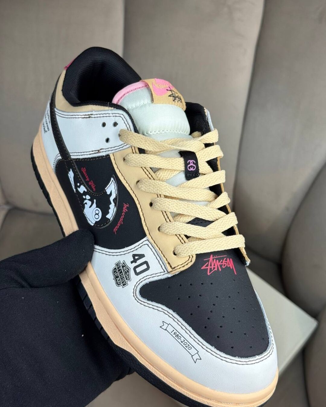 Кеды Nike Dunk Low Retro x Stussy