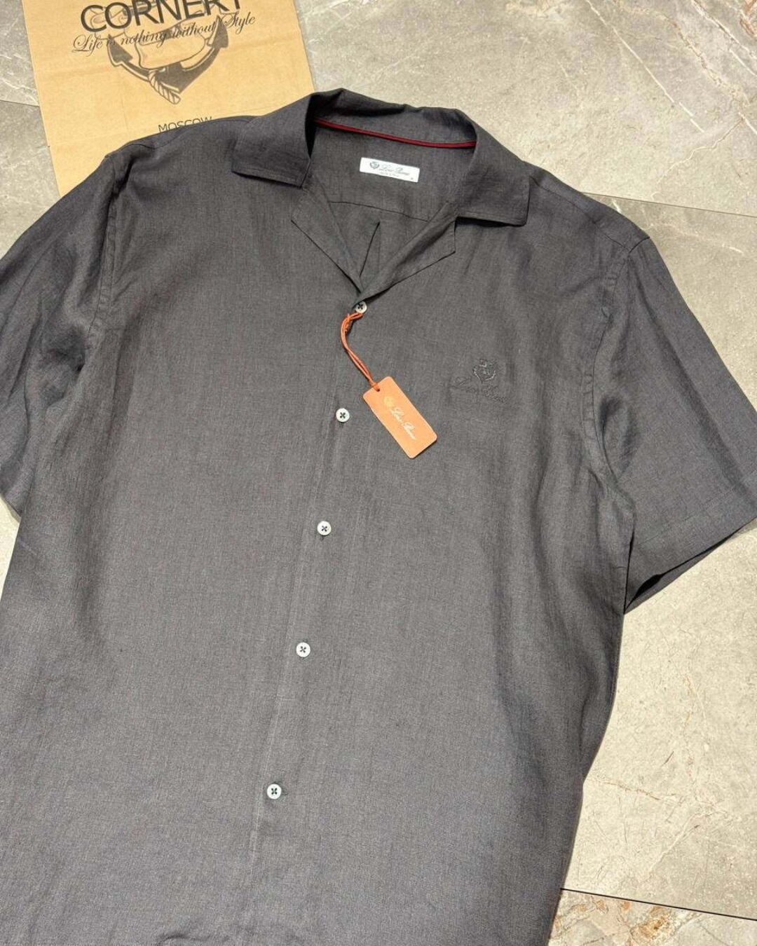 Льняная рубашка Loro Piana