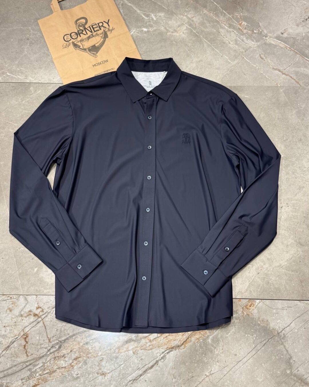 Льняная рубашка Brunello Cucinelli