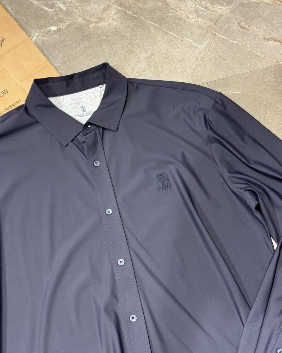 Льняная рубашка Brunello Cucinelli