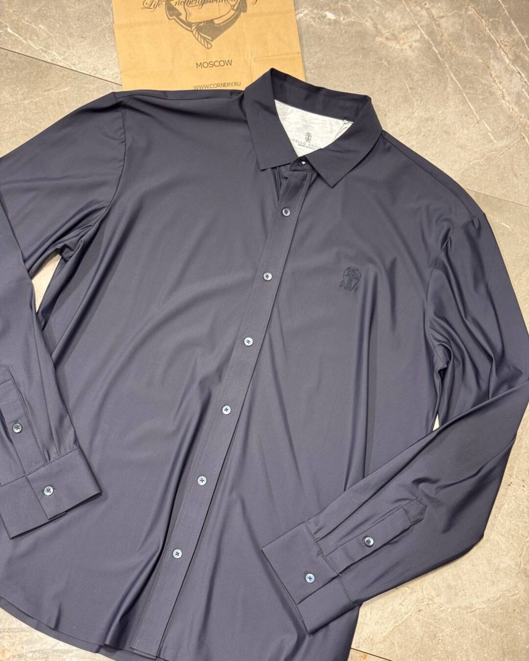 Льняная рубашка Brunello Cucinelli
