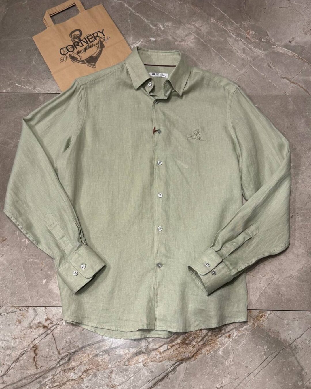 Льняная рубашка Loro Piana