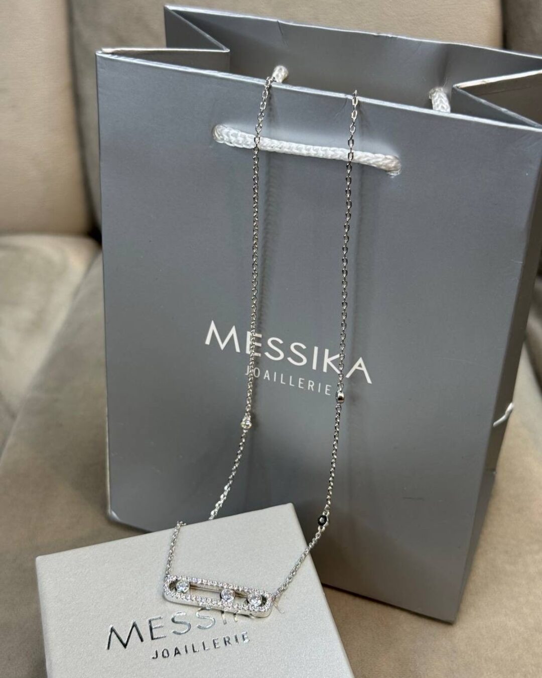 Колье Messika Silver/Chain