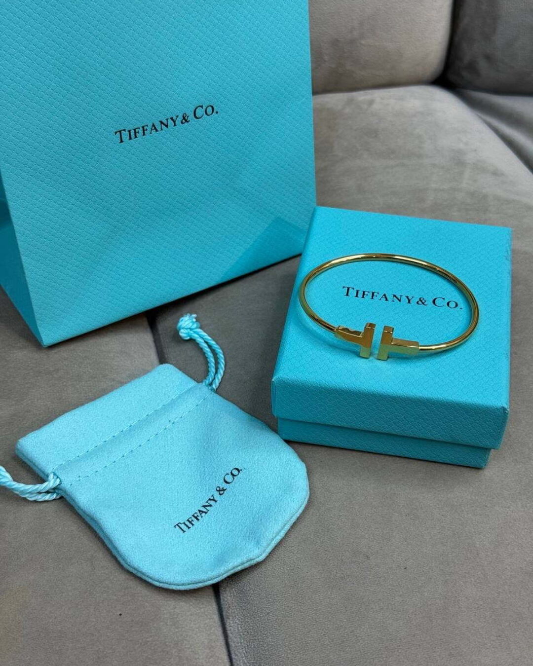 Браслет Tiffany T (Gold)